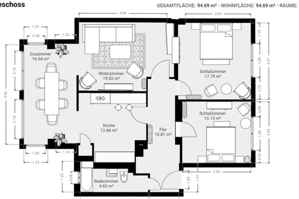 Апартаменты Urban & Chic: 2Bdr, Parkplatz Виттен Экстерьер фото
